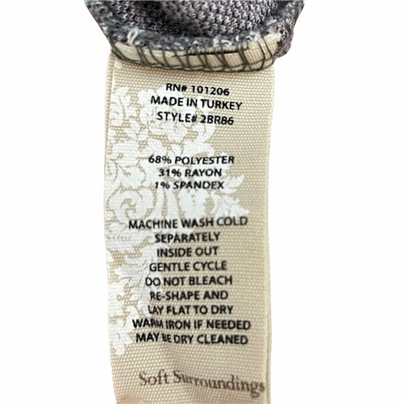 Soft surroundings tunic top plaid size L - Picture 4 of 4